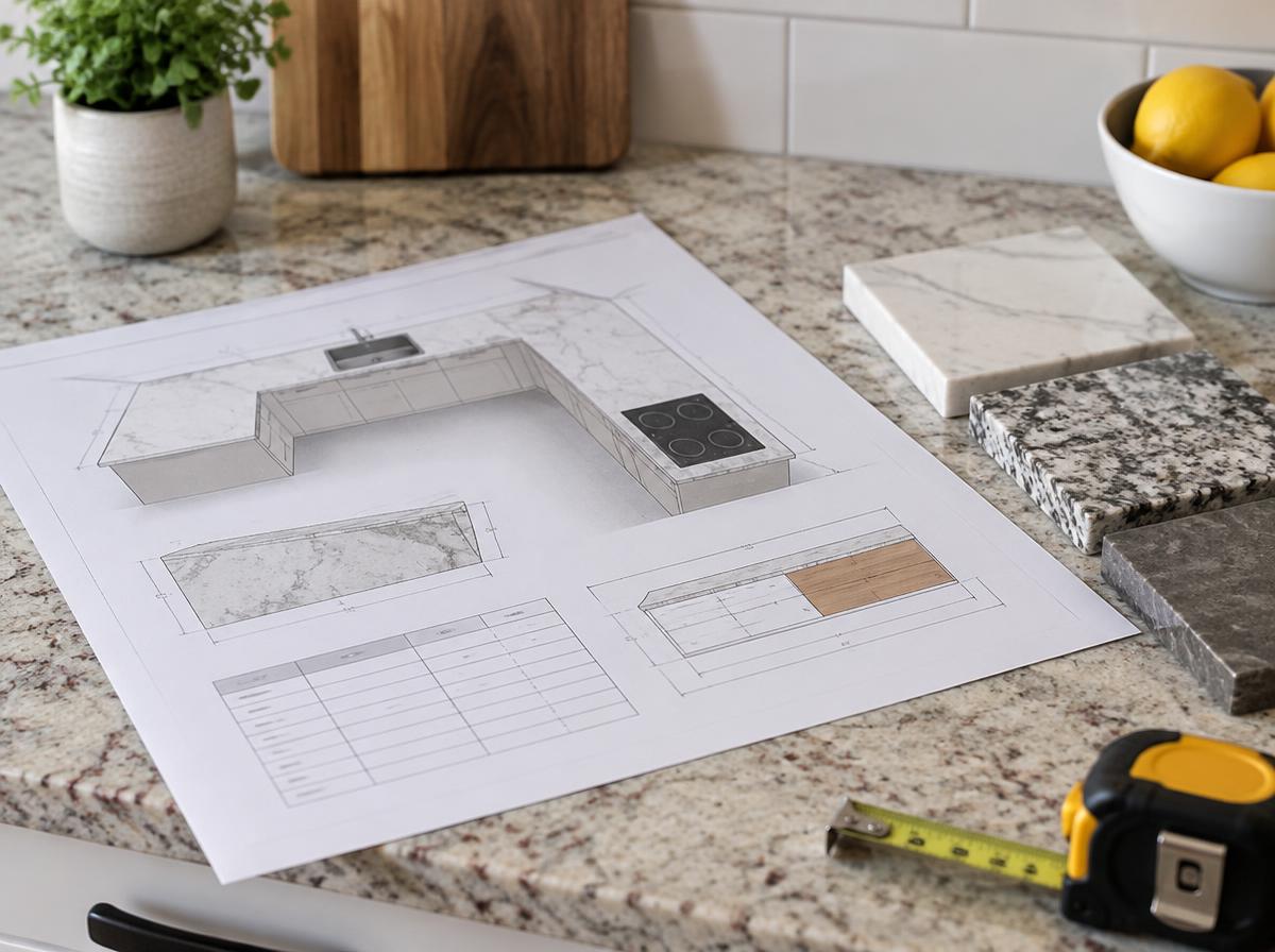 Countertop Cost Planner concept preview of the planner documents