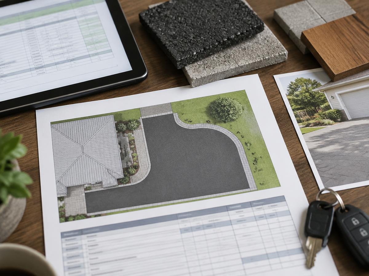 Driveway Project Planner concept preview of the planner documents