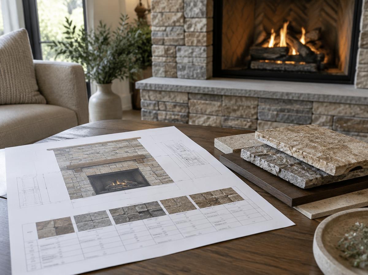 Fireplace Installation Planner concept preview of the planner documents