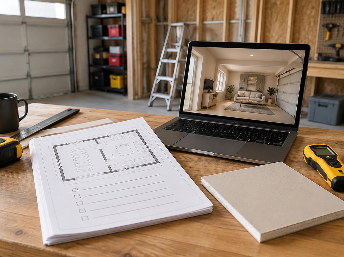Garage Conversion Planner concept preview of the planner documents