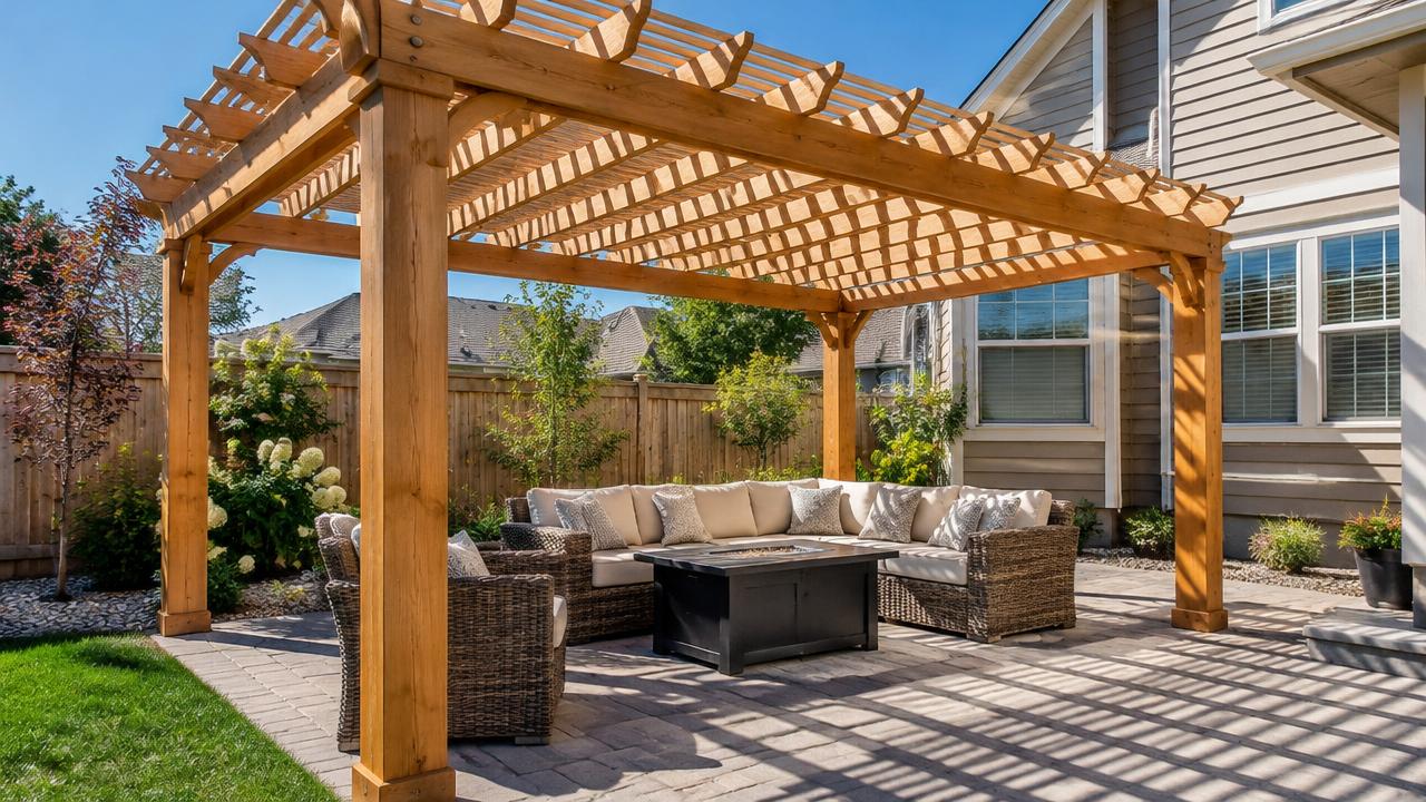 Pergola Cost: Size & Material project