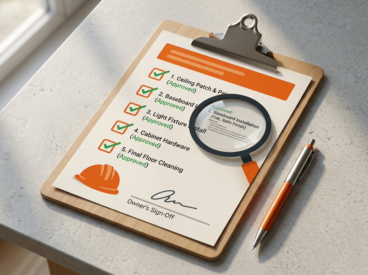 Printable Punch List concept preview of the planner documents