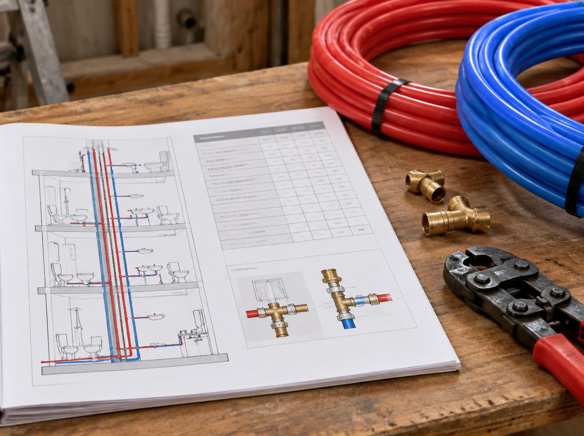 Plumbing Repipe Project Planner concept preview of the planner documents