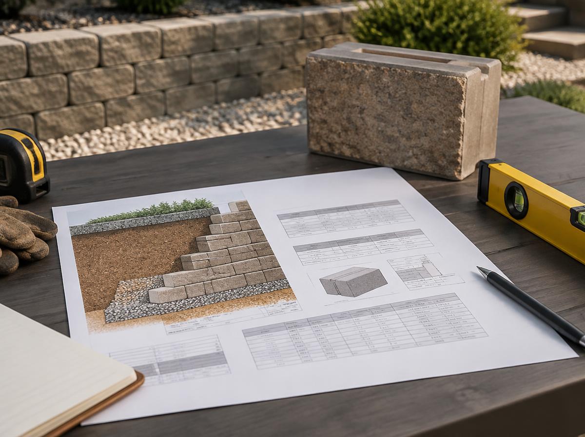 Retaining Wall Planner concept preview of the planner documents