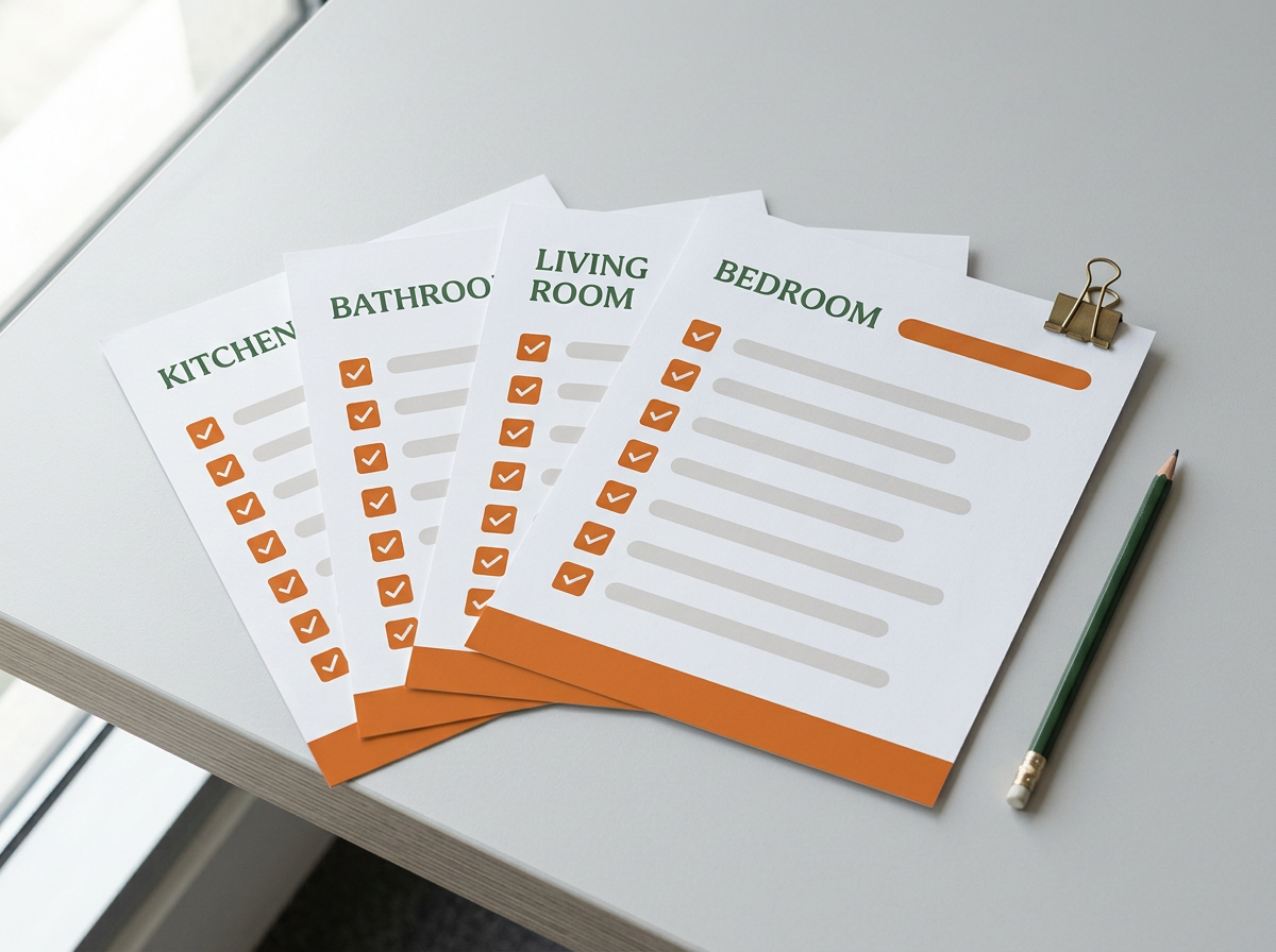 Room-by-Room Renovation Checklist concept preview of the planner documents