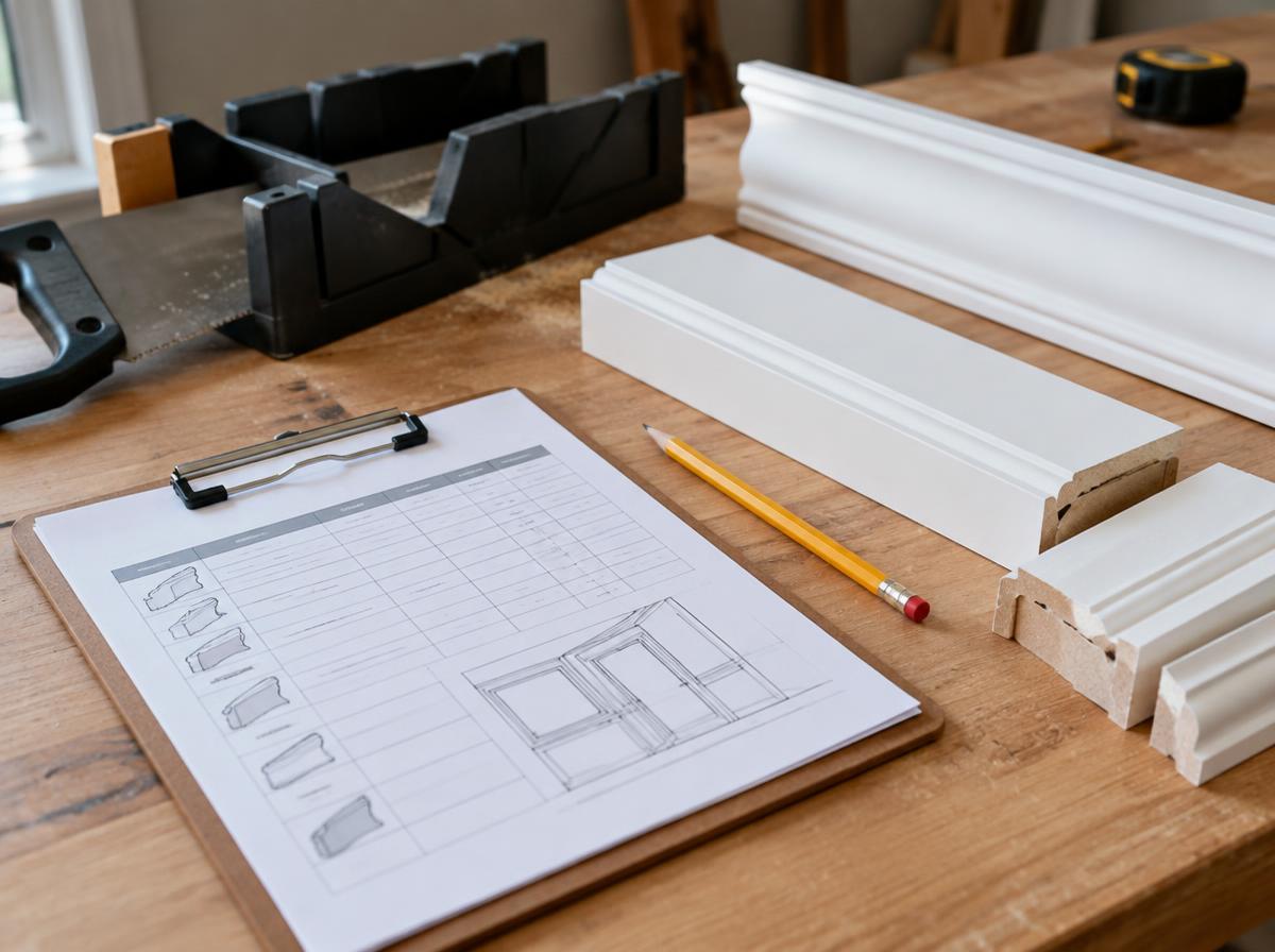 Baseboard & Trim Cut List concept preview of the planner documents