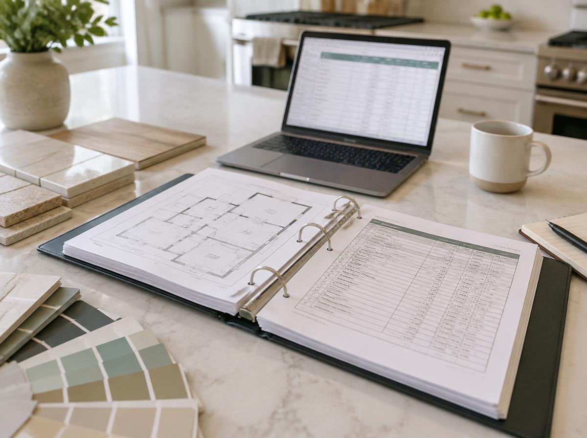 Whole-House Remodel Planner concept preview of the planner documents